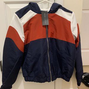 BRAND NEW Color Blocked Fleece Lined Windbreaker